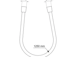 Sale Ideal Standard Brauseschlauch Idealrain Atelier Idealflex 1250 mm Silver Storm