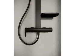 Ideal Standard Einhebelmischer<Duschsystem Einhebel-Armatur mit 2 Brausen Schwarz Matt