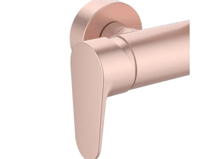 Ideal Standard Einhebelmischer<Duschsystem Einhebel-Armatur mit Regen- und Handbrause Rosé Rose