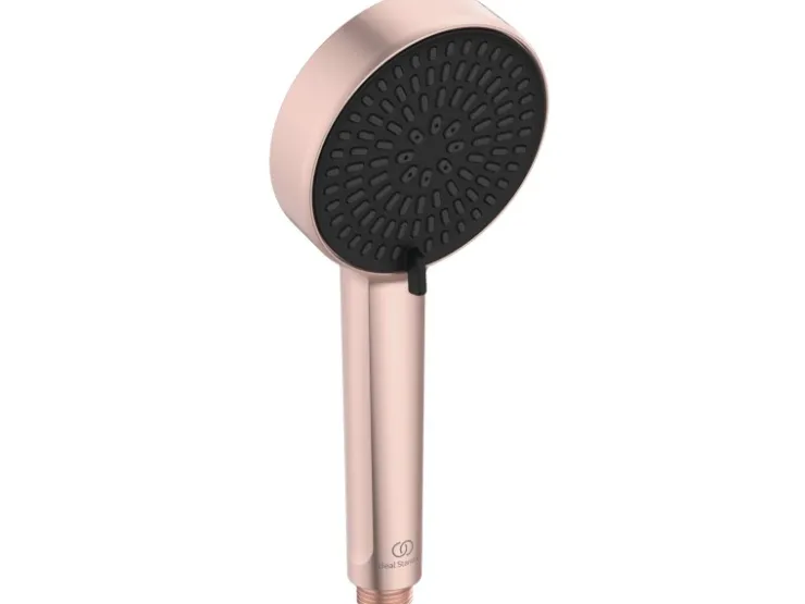 Ideal Standard Einhebelmischer<Duschsystem Einhebel-Armatur mit Regen- und Handbrause Rosé Rose