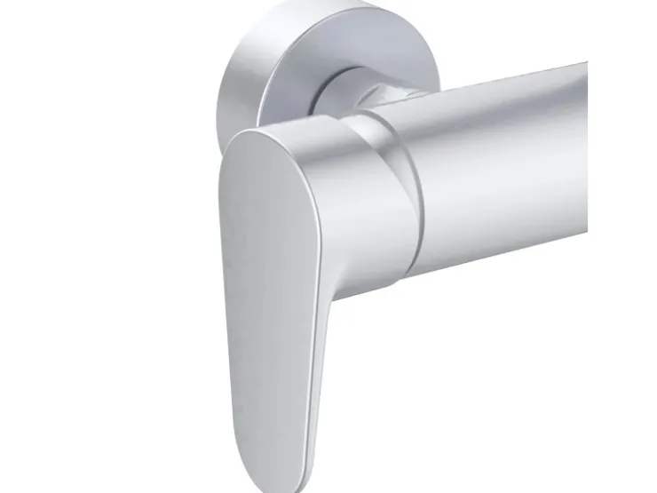 Ideal Standard Einhebelmischer<Duschsystem Einhebel-Armatur mit Regen- und Handbrause Silver