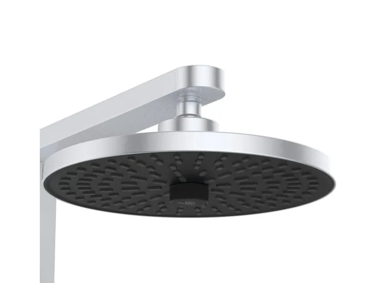 Ideal Standard Einhebelmischer<Duschsystem Einhebel-Armatur mit Regen- und Handbrause Silver