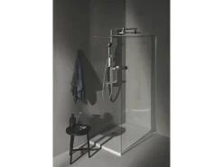 Ideal Standard Einhebelmischer<Duschsystem Einhebel-Armatur mit Regen- und Handbrause Silver