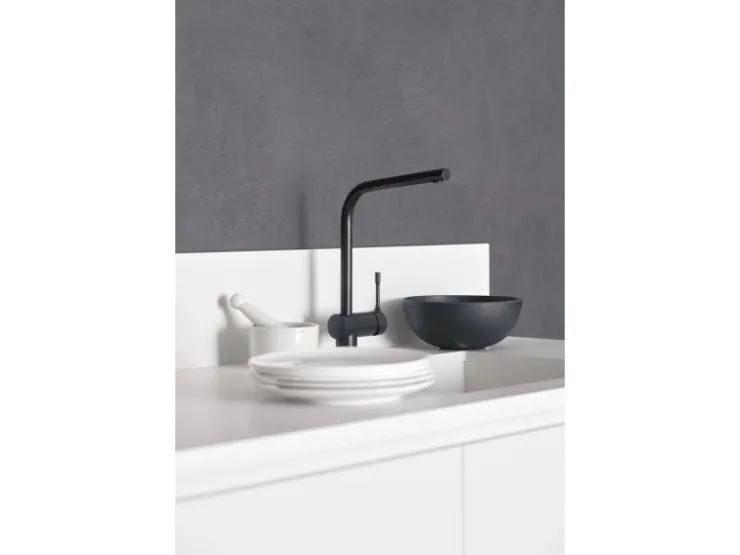 Best Ideal Standard Küchenarmatur Ceralook hoher Auslauf Silk Black Schwarz