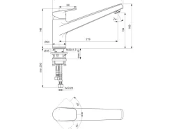Clearance Ideal Standard Küchenarmatur Ceraplan Chrom Niederdruck