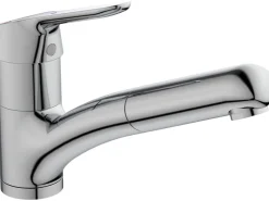 Ideal Standard Einhebelmischer<Küchenarmatur Ceraflex BlueStart herausziehbare Handbrause Chrom