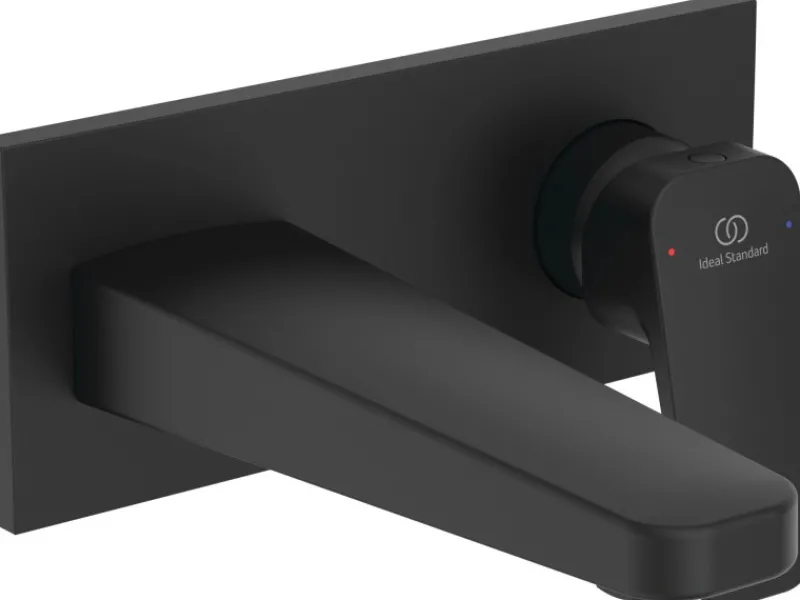 Discount Wand-Waschtischarmatur Unterputz Ceraplan Schwarz Matt Einhebelmischer