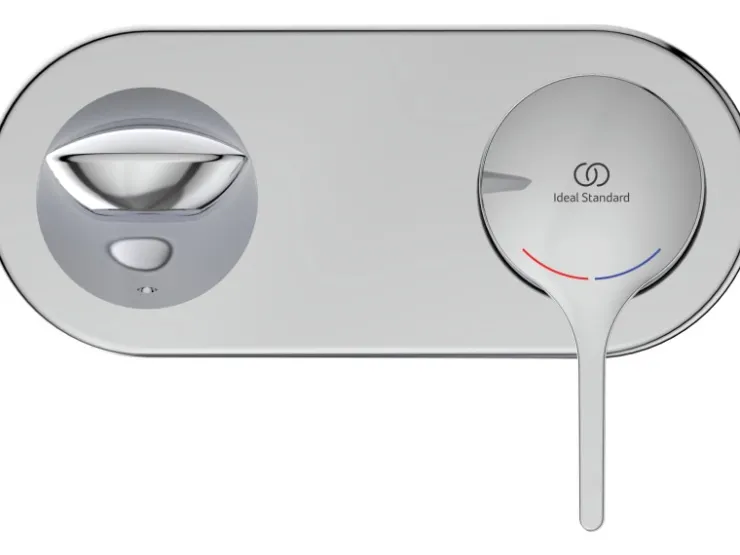 Ideal Standard Einhebelmischer<Wand-Waschtischarmatur Melange Unterputz Chrom