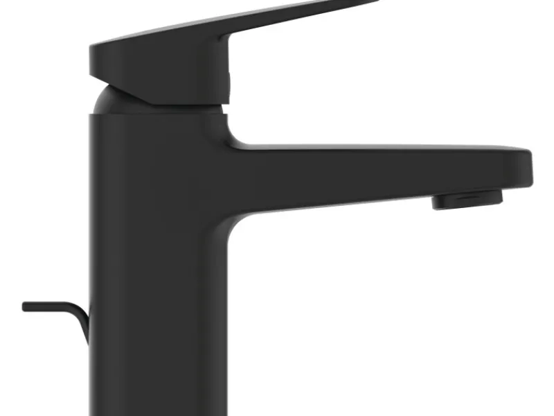 Hot Waschtischarmatur Ceraplan H75 mit Ablaufgarnitur Schwarz Matt Einhebelmischer