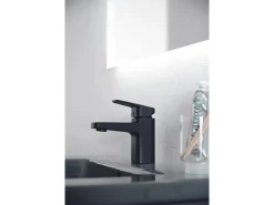 Hot Waschtischarmatur Ceraplan H75 mit Ablaufgarnitur Schwarz Matt Einhebelmischer