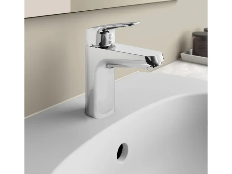 Ideal Standard Einhebelmischer<Waschtischarmatur Ceraflex ohne Ablaufgarnitur Grande Chrom