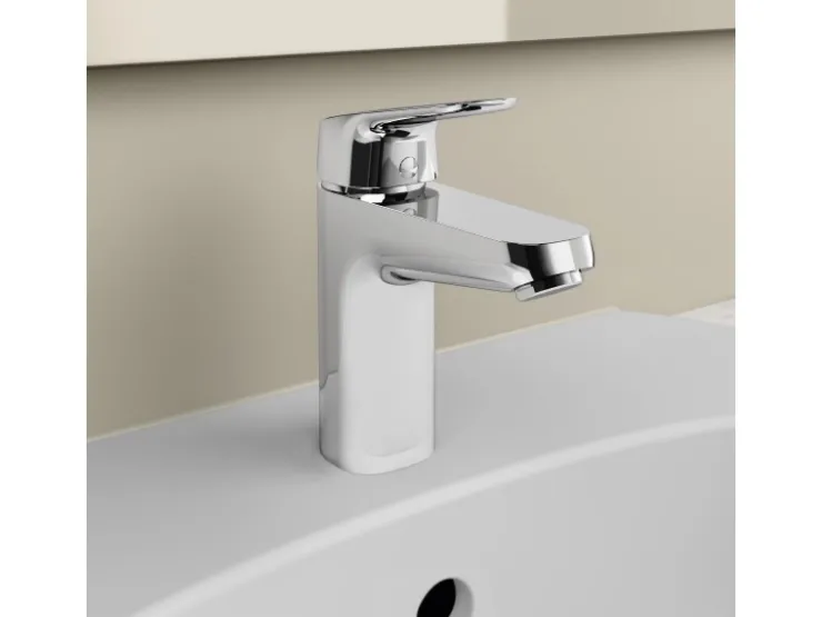 Ideal Standard Einhebelmischer<Waschtischarmatur Ceraflex ohne Ablaufgarnitur Grande Chrom