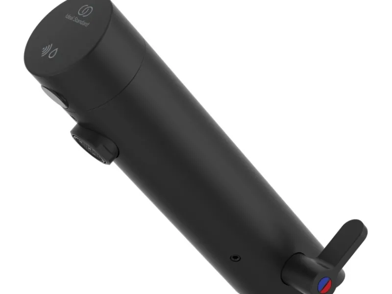 Outlet Waschtischarmatur Sensorflow mit Mischung Batterie Silk Black Einhebelmischer