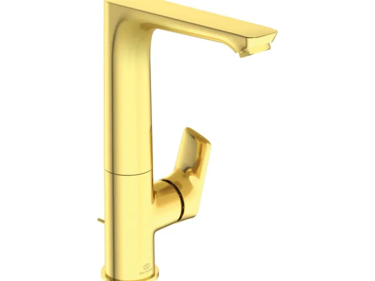 Ideal Standard Einhebelmischer<Waschtischarmatur Connect Air mit hohem Auslauf Brushed Gold