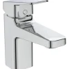 Ideal Standard Einhebelmischer<Waschtischarmatur Ceraplan Chrom mit PushOpen-Ventil H75