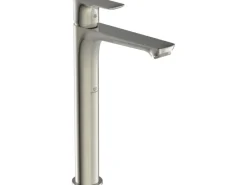 Best Waschtischarmatur Connect Air verl.Sockel o.Ablaufg. Silver Storm Einhebelmischer