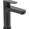 Sale Waschtischarmatur Cerafine O H120 mit PushOpen-Ventil Silk Black Einhebelmischer
