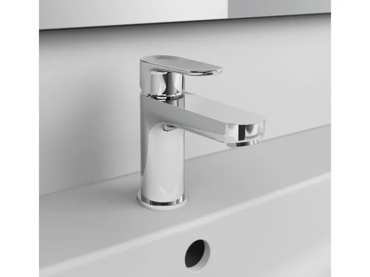 Outlet Ideal Standard Waschtischarmatur Ceraline mit PushOpen-Ventil Silk Black Schwarz