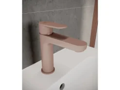 Ideal Standard Einhebelmischer<Waschtischarmatur Push-Open Ausladung 125 mm Rosé Rose
