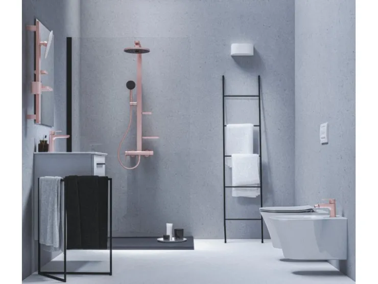 Ideal Standard Einhebelmischer<Waschtischarmatur Push-Open Ausladung 125 mm Rosé Rose