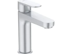 Ideal Standard Einhebelmischer<Waschtischarmatur Push-Open Ausladung 125 mm Silver