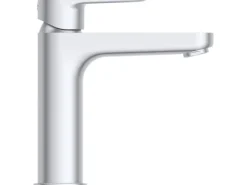 Ideal Standard Einhebelmischer<Waschtischarmatur Push-Open Ausladung 125 mm Silver