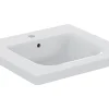 Waschtisch Connect Freedom 60x55 cm 1 Hahnloch mit Überlauf Weiß Einhebelmischer
