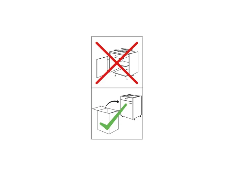 Discount Impuls Küchen Einbauküche IBZ4350HL 225 x 241 cm Beton-Optik ohne E-Geräte