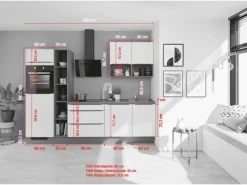 Clearance Küchenzeile IBZ42807I 280 cm ohne E-Geräte Einbauküchen