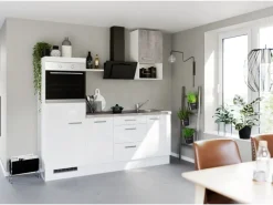 Sale Küchenzeile IBZ4215R5 215 cm Hochglanz ohne E-Geräte Einbauküchen
