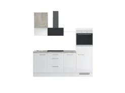 New Küchenzeile IBZ42155R 215 cm Hochglanz ohne E-Geräte Einbauküchen|Kühlschränke
