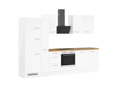 Outlet Impuls Küchen Küchenzeile IBZ4310V8 310 cm ohne E-Geräte Weiß