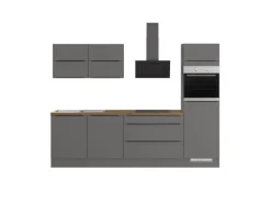New Küchenzeile IKZ1280L6 280 cm mit E-Geräten Winkelküchen|Einbauküchen