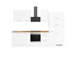 New Impuls Küchen Küchenzeile IKZ1310X7 310 cm mit E-Geräten Weiß