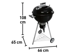 Jamestown-Grill Pfannen<Jamestown Holzkohle-Kugelgrill Dexter XL Ø 54 cm