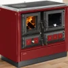 Discount Justus Küchenofen Rustico 90 2.0 Stahl Rot 7 kW