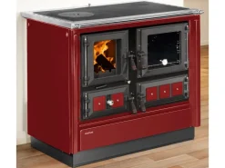 Discount Justus Küchenofen Rustico 90 2.0 Stahl Rot 7 kW