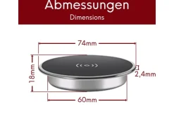 Haushaltsgeräte<kalb Qi Einbau Schnellladegerät Fast Charge 20W Wireless Induktion Charger Drahtlos Ladestation Für Smartphones und Zubehör