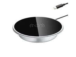 Haushaltsgeräte<kalb 15W Einbau Drahtlos Ladegerät USB-C Druchmesser 60mm Schnell Ladestation für Smartphones Möbel Induktion Schnellladegerät Wireless Charger Platio