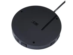 Outlet kalb 15W Unterbau Ladegerät Unsichtbar Durchmesser 85mm Induktive Ladestation Schwarz Montage Unter Möbelplatte Universell USB QC 3.0 Plug & Play Haushaltsgeräte