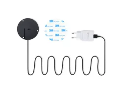 Outlet kalb 15W Unterbau Ladegerät Unsichtbar Durchmesser 85mm Induktive Ladestation Schwarz Montage Unter Möbelplatte Universell USB QC 3.0 Plug & Play Haushaltsgeräte