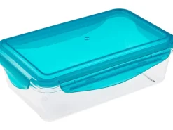 Sale Frischhaltedose Tino 22,5 cm x 13,5 cm x 6,5 cm Transparent-Blau Vorratsdosen