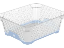 Discount Keeeper Stapelkorb Jonas Rutschfest DIN A6 Nordic Blue 20 cm x 16 cm x 7 cm
