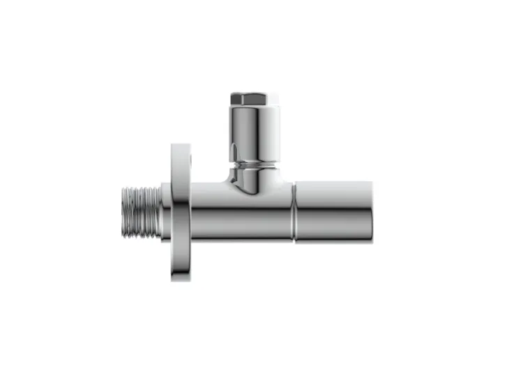 Online Kirchhoff Eckventil DEV-1WK mit Rosette 21 mm (1/2"AG) x 10 mm Chrom