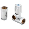 Hot GA-Ventil Rechts mit Ausgleich für Wandarmatur 20 mm (3/4") Chrom Zubehör Für Küchenarmatur