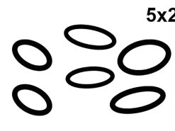Best O-Ring-Sortiment Gummi 5 Größen Schwarz 5 x 2 Stück Ersatzteile Küchenarmatur