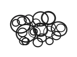 O-Ring-Sortiment Gummi Diverse Größen Schwarz 22 Stück Ersatzteile Küchenarmatur