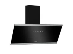 Hot FlashLine Dunstabzugshaube 90cm A++ 524m³/h 3 Stufen Touch LED Abluft/Umluft 100W Schwarz Dunstabzugshauben-Filter