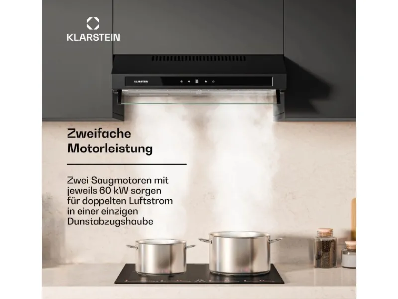 Best Purista Force Dunstabzugshaube Kompakt 384,8 m³/h EEK C Doppelmotortechnologie Inselhauben|Dunstabzugshauben-Filter