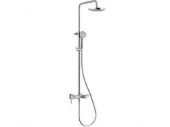 Kludi Einhebelmischer<Einhebelmischer Dual Shower System mit Wanneneinlauf LOGO in Chrom
